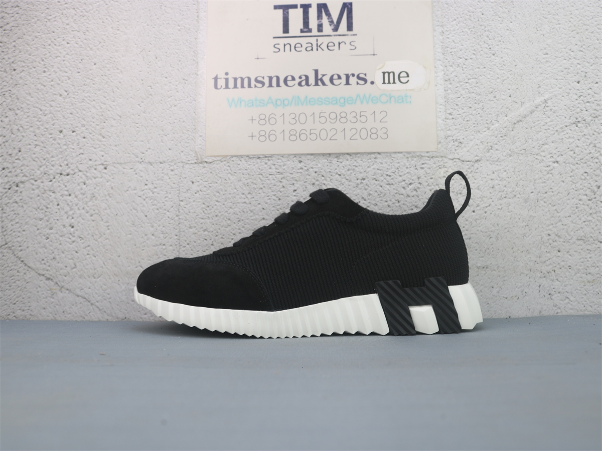 Hermes Paris Bouncing Sneaker Black White